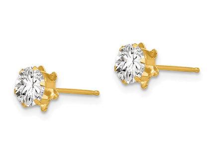 14k Yellow Gold Earrings Style SE174 - Classique Jewelry Inc.