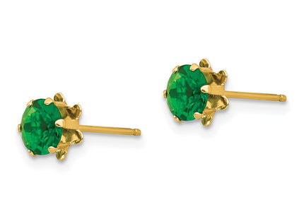 14k Yellow Gold Earrings Style SE175 - Classique Jewelry Inc.