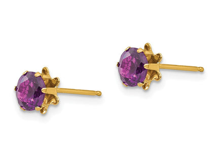 14k Yellow Gold Earrings Style SE176 - Classique Jewelry Inc.