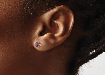 14k Yellow Gold Earrings Style SE176 - Classique Jewelry Inc.