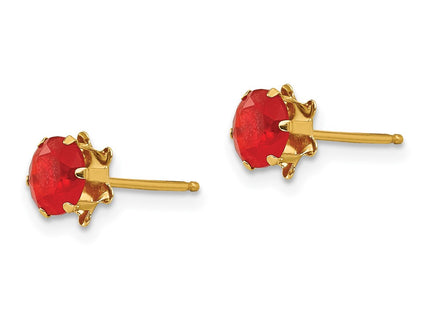 14k Yellow Gold Earrings Style SE177 - Classique Jewelry Inc.