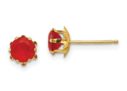 14k Yellow Gold Earrings Style SE177 - Classique Jewelry Inc.