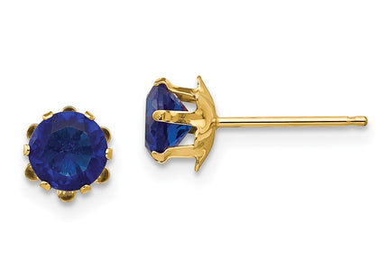 14k Yellow Gold Earrings Style SE179 - Classique Jewelry Inc.