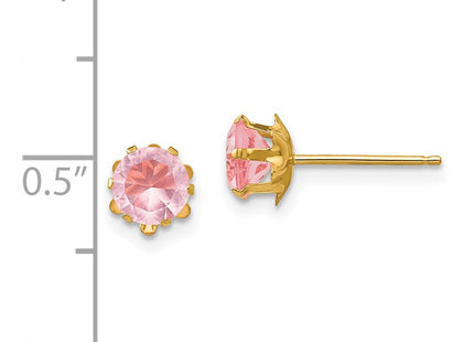 14k Yellow Gold Earrings Style SE180 - Classique Jewelry Inc.