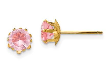 14k Yellow Gold Earrings Style SE180 - Classique Jewelry Inc.