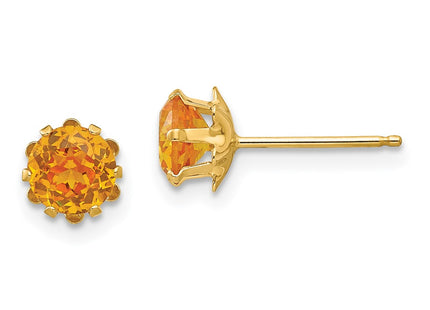 14k Yellow Gold Earrings Style SE181 - Classique Jewelry Inc.