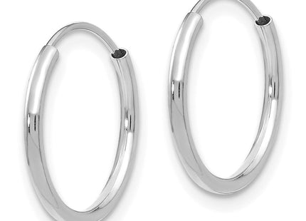 14k Madi K White Gold Endless Hoop Earrings (Style SE191)