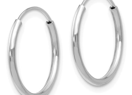 14K gold hoop earrings, alternate view