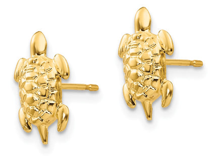 14K gold earrings, alternate view