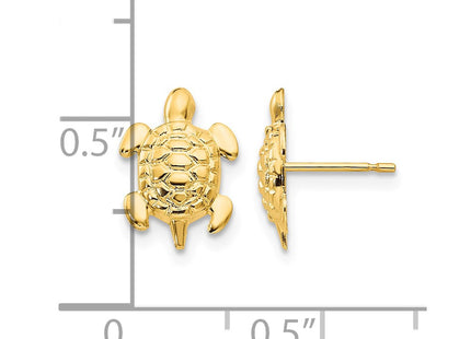 14K gold earrings, further view