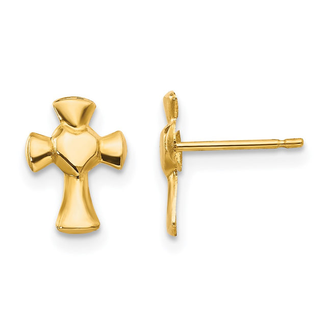 14k Yellow Gold Earrings Style SE2046 - Classique Jewelry Inc.