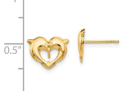 14k Yellow Gold Earrings Style SE2047 - Classique Jewelry Inc.