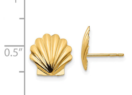14k Madi K Shell Post Earrings (Style SE2199)