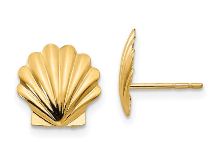 14k Madi K Shell Post Earrings (Style SE2199)