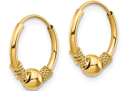 14k Yellow Gold Earrings Style SE2208 - Classique Jewelry Inc.