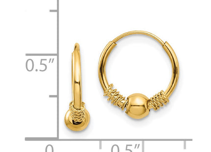 14k Yellow Gold Earrings Style SE2208 - Classique Jewelry Inc.