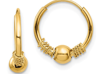 14k Yellow Gold Earrings Style SE2208 - Classique Jewelry Inc.