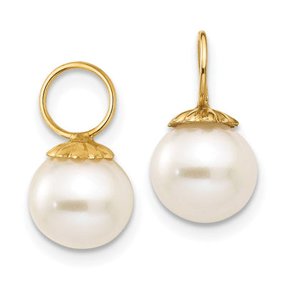 14K Madi K FW Cultured Pearl Hoop Enhancers