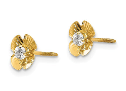 14k Yellow Gold Earrings Style SE2222 - Classique Jewelry Inc.