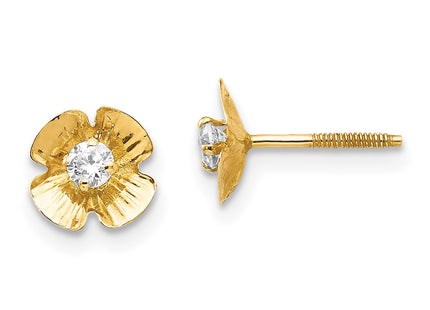 14k Yellow Gold Earrings Style SE2222 - Classique Jewelry Inc.