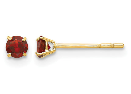14K gold garnet earrings