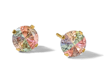 14k Madi K Multi-color CZ Post Earrings