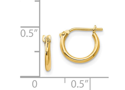 14k Yellow Gold Earrings Style SE232 - Classique Jewelry Inc.