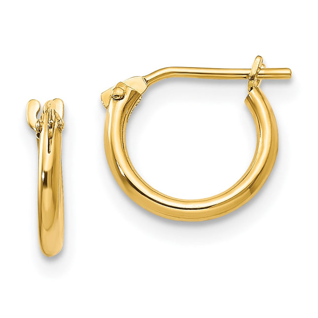 14k Yellow Gold Earrings Style SE232 - Classique Jewelry Inc.