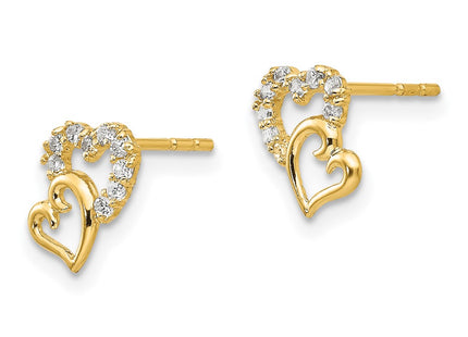 14k Yellow Gold Earrings Style SE2325 - Classique Jewelry Inc.