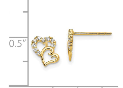 14k Yellow Gold Earrings Style SE2325 - Classique Jewelry Inc.