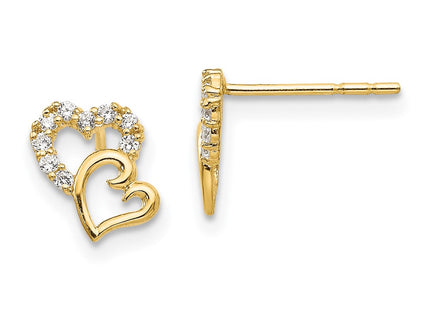 14k Yellow Gold Earrings Style SE2325 - Classique Jewelry Inc.