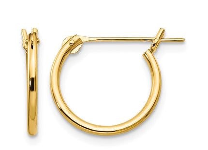 14K gold hoop earrings