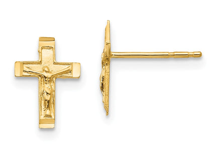 14k Yellow Gold Earrings Style SE2347 - Classique Jewelry Inc.