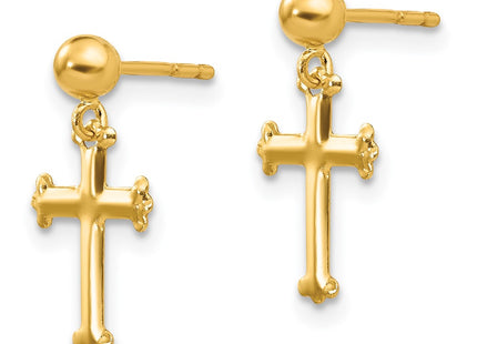 14k Yellow Gold Earrings Style SE2348 - Classique Jewelry Inc.