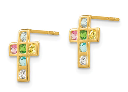 14k Yellow Gold Earrings Style SE2349 - Classique Jewelry Inc.