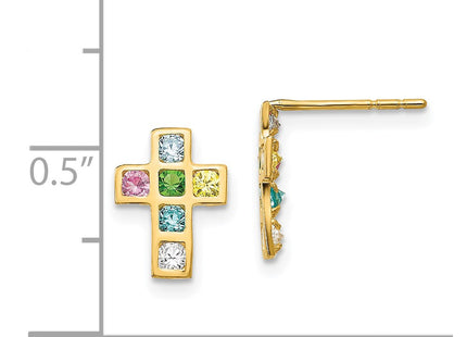 14k Yellow Gold Earrings Style SE2349 - Classique Jewelry Inc.