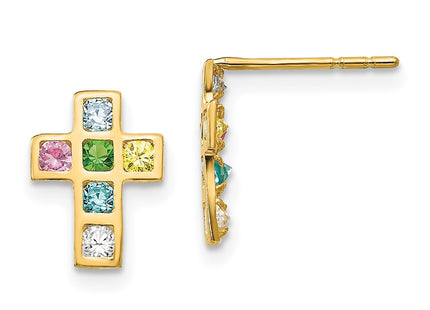 14k Yellow Gold Earrings Style SE2349 - Classique Jewelry Inc.