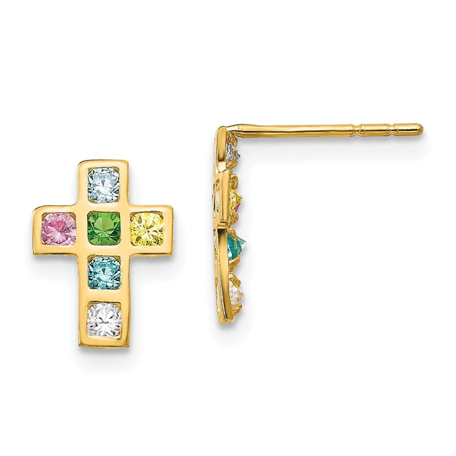 14k Yellow Gold Earrings Style SE2349 - Classique Jewelry Inc.