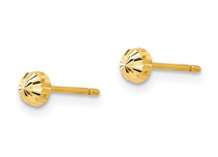 14K gold earrings, alternate view