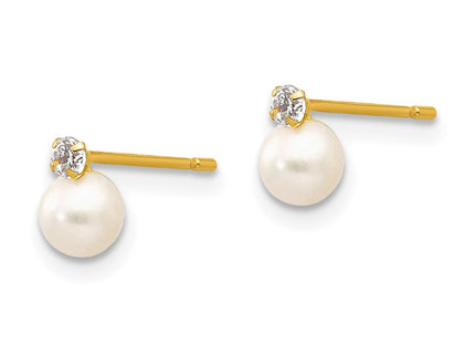 14k Yellow Gold Earrings Style SE2367 - Classique Jewelry Inc.