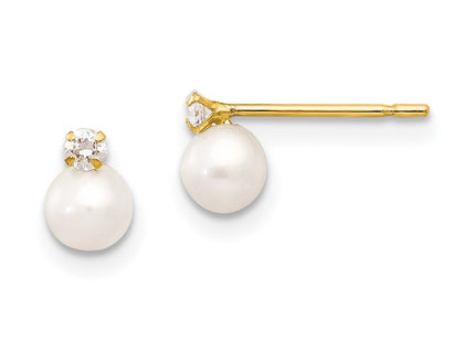 14k Yellow Gold Earrings Style SE2367 - Classique Jewelry Inc.