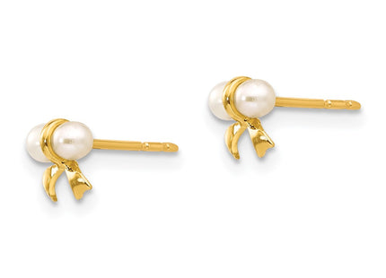 14k Yellow Gold Earrings Style SE2368 - Classique Jewelry Inc.