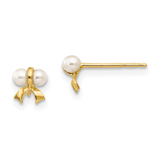 14k Yellow Gold Earrings Style SE2368 - Classique Jewelry Inc.