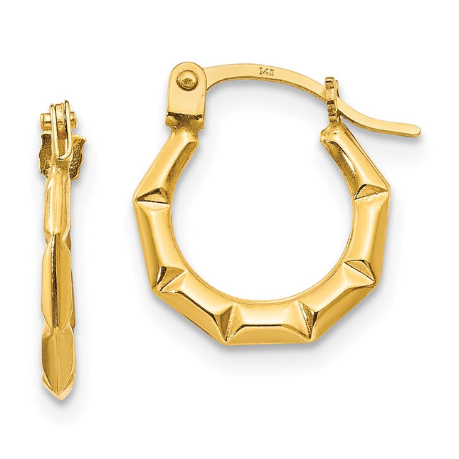 14k Yellow Gold Earrings Style SE2376 - Classique Jewelry Inc.