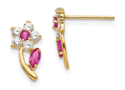 14k Yellow Gold Earrings Style SE2405 - Classique Jewelry Inc.