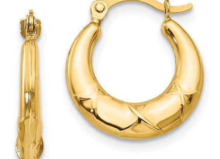 14k Yellow Gold Earrings Style SE2418 - Classique Jewelry Inc.