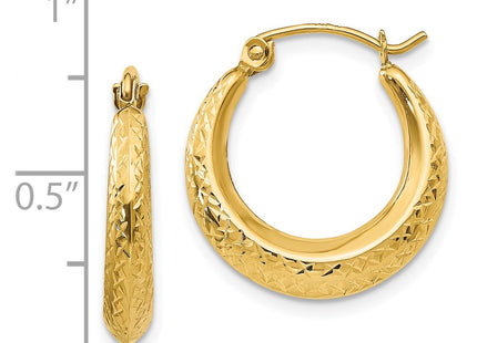 14k Yellow Gold Earrings Style SE2434 - Classique Jewelry Inc.