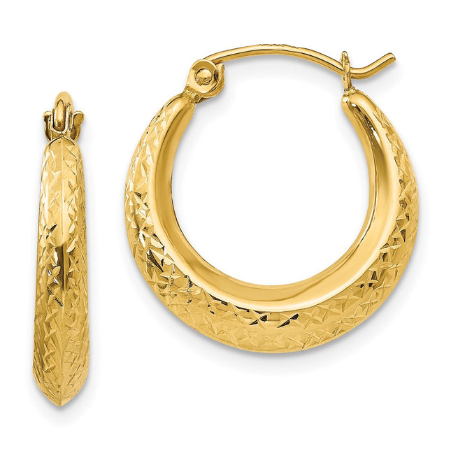 14k Yellow Gold Earrings Style SE2434 - Classique Jewelry Inc.