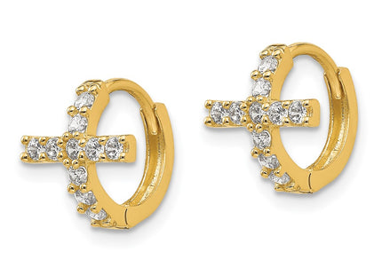 14k Yellow Gold Earrings Style SE2465 - Classique Jewelry Inc.
