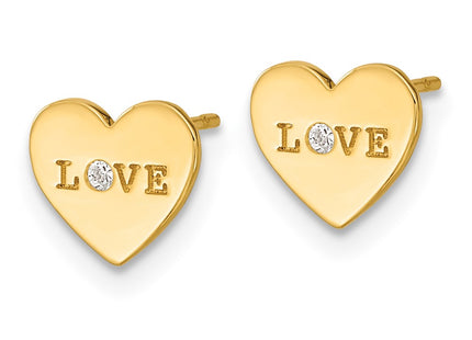 14k Yellow Gold Earrings Style SE2503 - Classique Jewelry Inc.